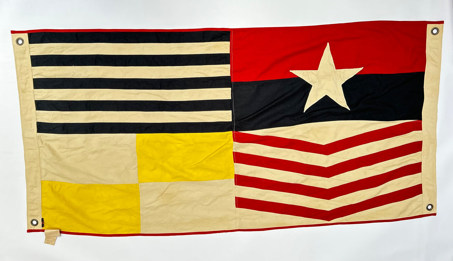 Handcrafted Nautical Patchwork Flag