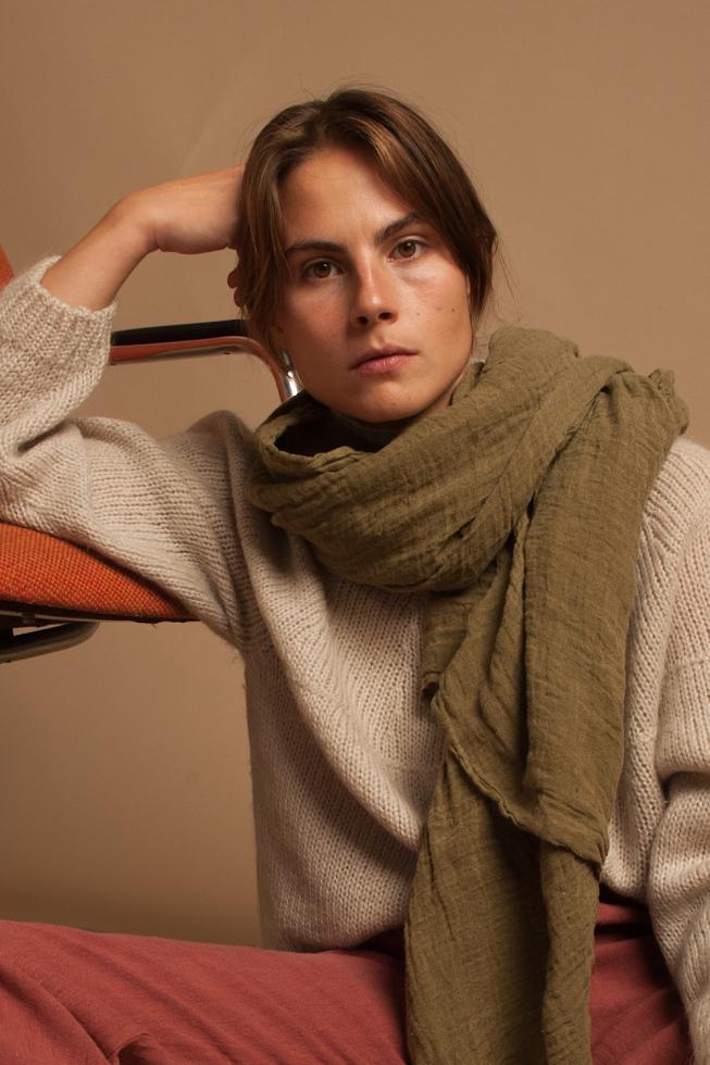 Large Hemp Scarf from Couleur Chanvre