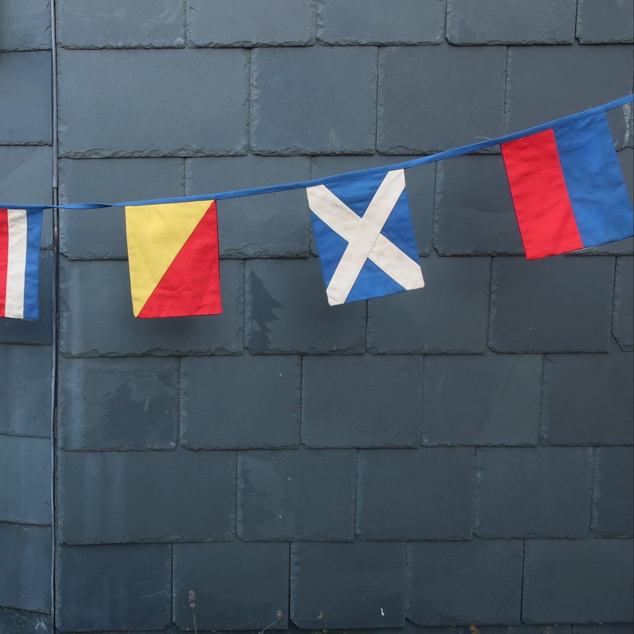 Image showing the nautical signal flags that spell out the word welcome