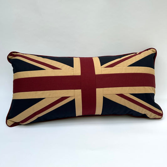 Union Jack Vintage Canvas Cushion – Rectangular/Large