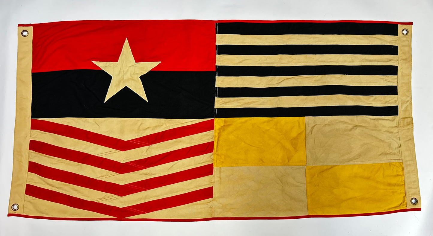 Handcrafted Nautical Patchwork Flag