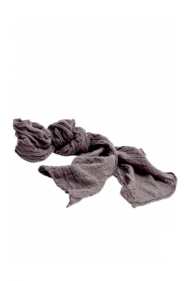 Beautiful hemp scarf in a soft taupe colour.