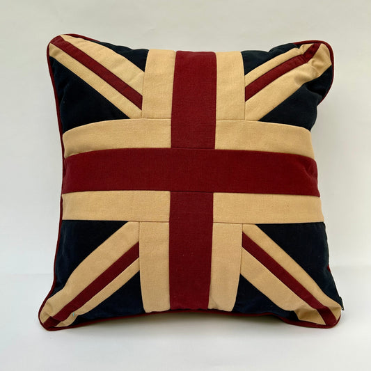 Union Jack Vintage Canvas Cushion - Square