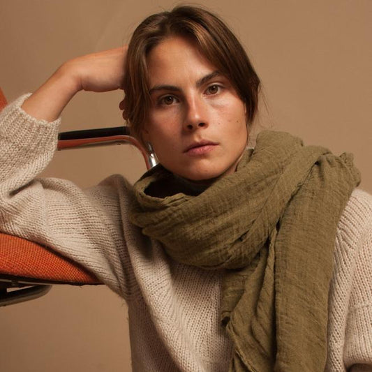 Large Hemp Scarf from Couleur Chanvre