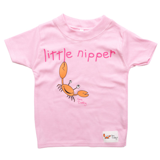 Gone Crabbing "Little Nipper" T-shirt (pink)