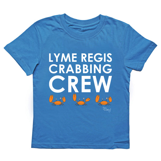 Gone Crabbing T-Shirt - "Lyme Regis Crabbing Crew" (sailor blue)